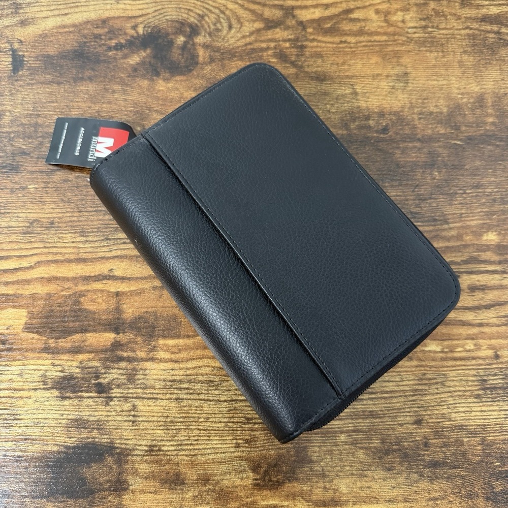 Mundi Agenda Double Zip Black NWT Organizer Planner Calculator